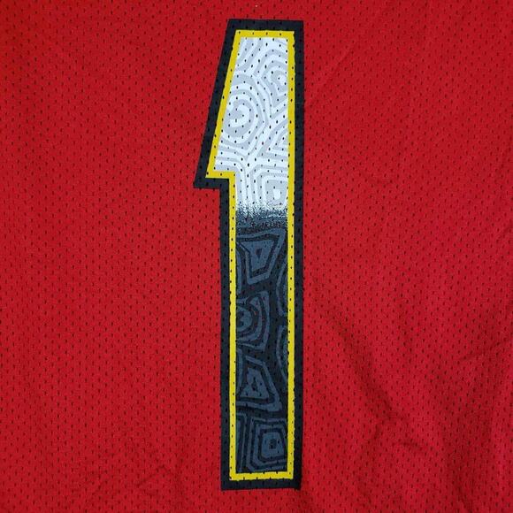 Maryland Terrapins Under Armour Red Football Jersey Men’s Size XL Heatgear - Picture 4 of 13